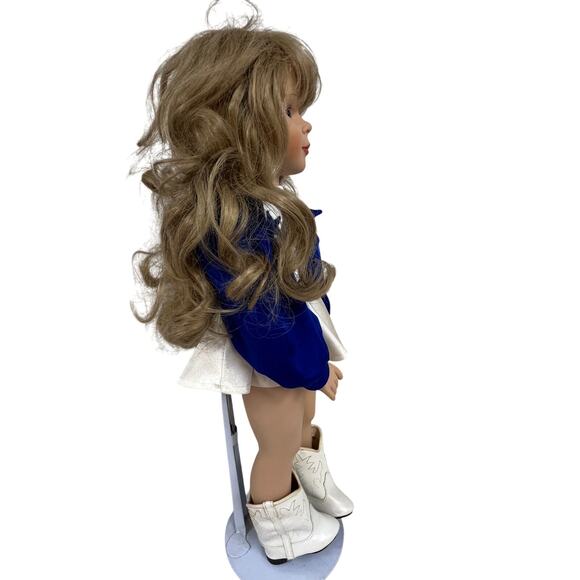 Haley Alexis Jones Dallas Cowboys Cheerleader Doll 18.5” Blonde Outfit Boots - Picture 5 of 9
